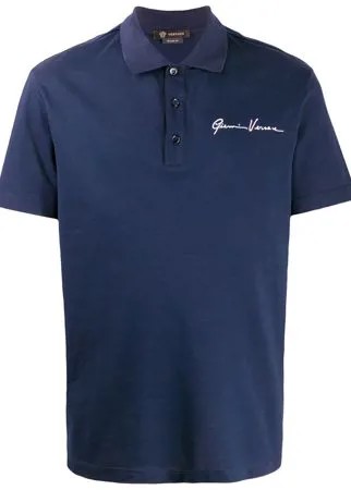 Versace рубашка-поло GV Signature