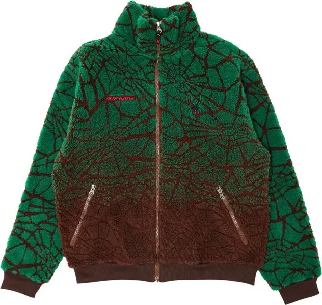 Куртка Supreme x Spyder Web Polar Fleece Jacket 'Brown', коричневый