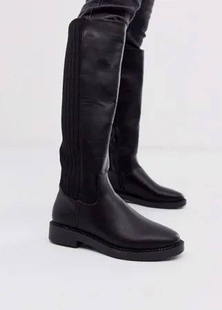 Черные сапоги на массивной подошве ASOS DESIGN Capital-Черный