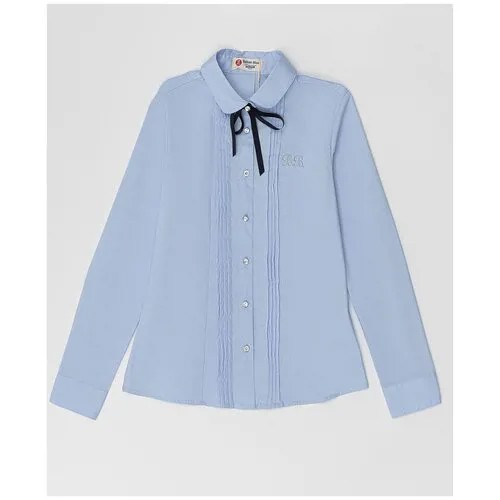 Школьная блуза Button Blue, размер 164, голубой