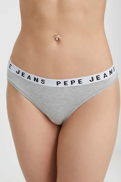 Шлепки Pepe Jeans, серый