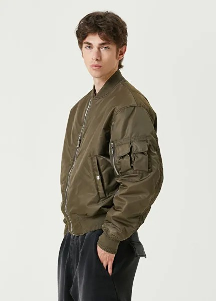 Бомбер цвета хаки с логотипом Givenchy