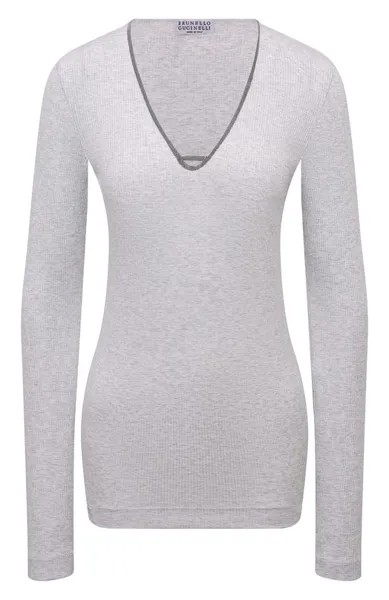 Хлопковый лонгслив Brunello Cucinelli