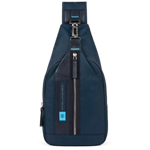 Рюкзак слинг Piquadro Bios CA4536BIO/BLU синий нейлон