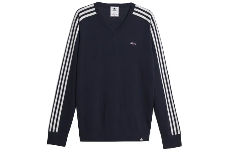Свитер Adidas X Noah с V-образным вырезом «Legend Ink» Adidas Originals, черный