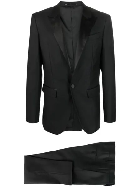 Dsquared2 костюм-двойка с однобортным пиджаком, черный