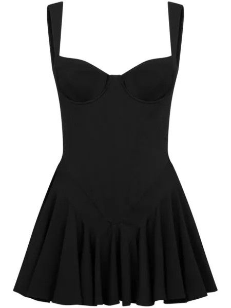 Dsquared2 платье мини с бюстье, черный