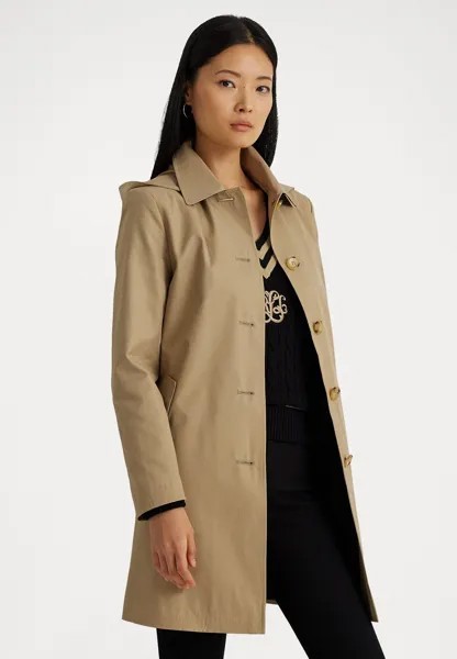 Короткое пальто Lined Coat Lauren Ralph Lauren, цвет birch tan