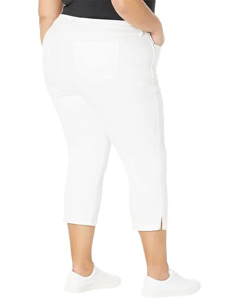 Джинсы Nydj Plus Size Chloe Capris Double Needle Slits in Optic White, цвет Optic White