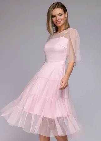 Вечернее платье женское 1001dress 0122001-02326PK розовое 46