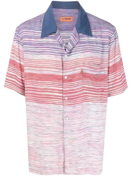 Missoni рубашка в полоску, синий
