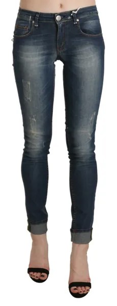 ACHT Jeans Хлопковые синие укороченные джинсовые брюки с заниженной талией. W26 $300