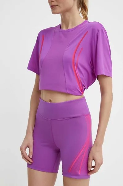 Тренировочные шорты TruePace adidas by Stella McCartney, фиолетовый