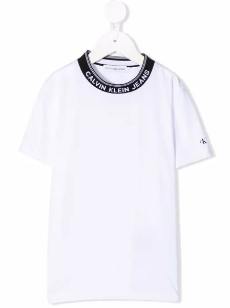 Calvin Klein Kids футболка с вышитым логотипом