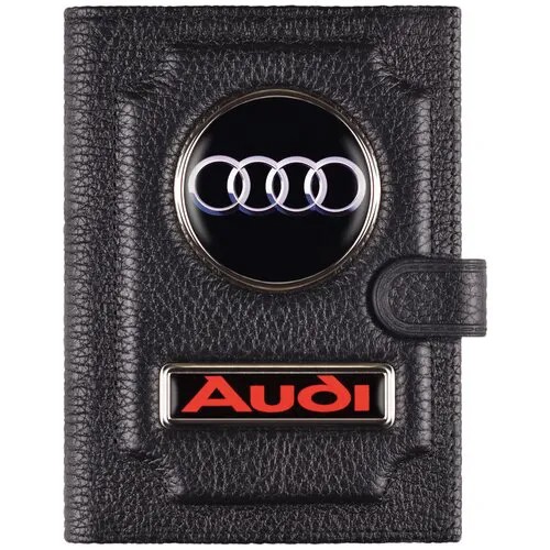 Для автодокументов AUTO-OBLOZHKA, натуральная кожа, черный