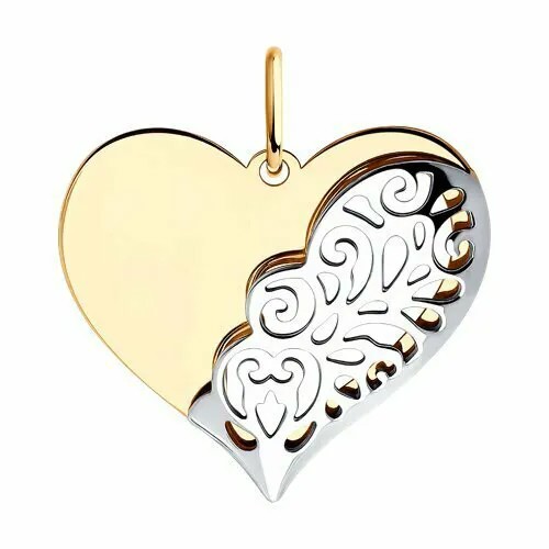 Подвеска GOLD CENTER, красное золото, 585 проба
