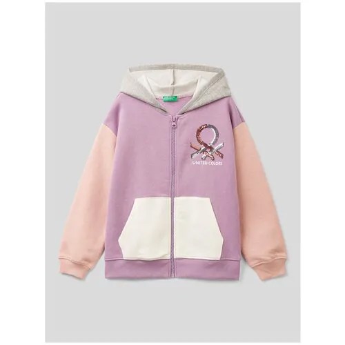 Худи на молнии United Colors of Benetton для девочек 22A_35TMC501I_1A2_KL