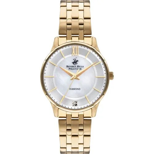 Наручные часы Beverly Hills Polo Club BP3309X.130, серебряный, золотой