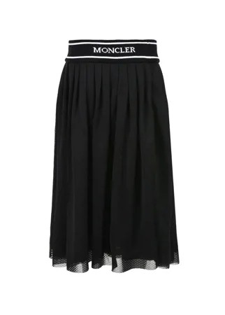 Черная юбка с поясом-резинкой Moncler детская