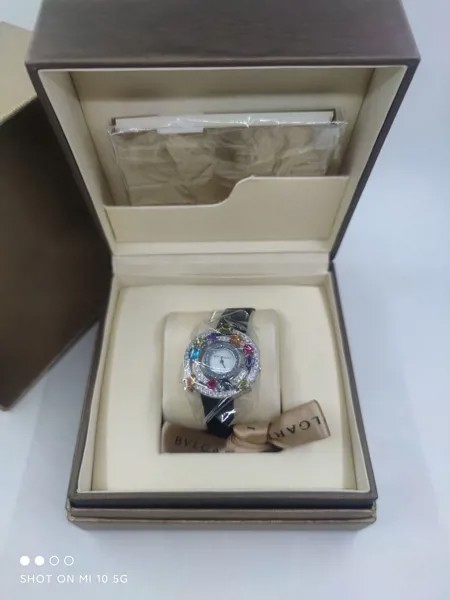 Роскошный ремешок для часов из натуральной кожи кварцевые наручные часы с цирконом и камнем и кристаллами дизайнерские часы с круглым цифе...