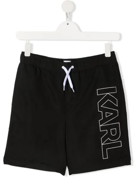 Karl Lagerfeld Kids плавки-шорты с логотипом