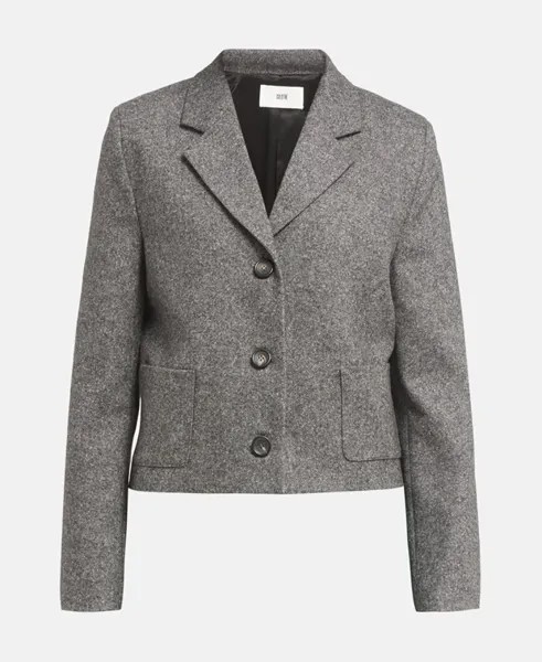 Шерстяной пиджак Solotre, серый