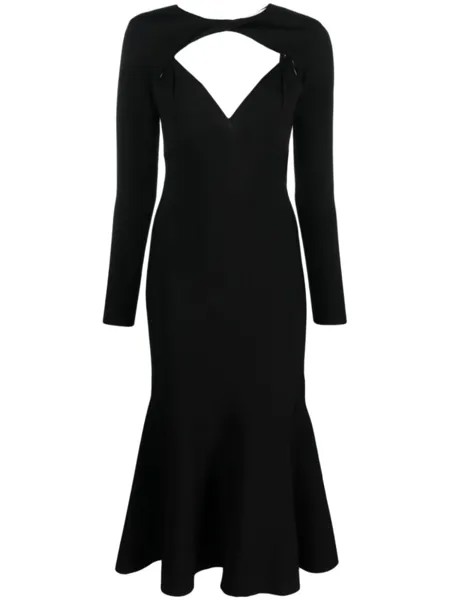 Roland Mouret платье миди со съемными рукавами, черный