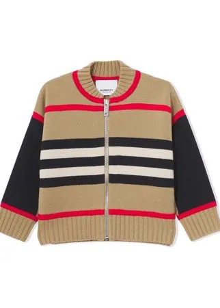 Burberry Kids кардиган в полоску Icon Stripe