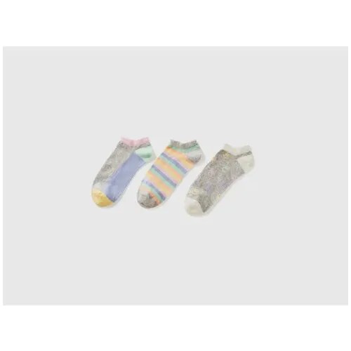 Набор из 3х пар носков с принтом United Colors of Benetton для женщин 23P-6AO31700P-901-M