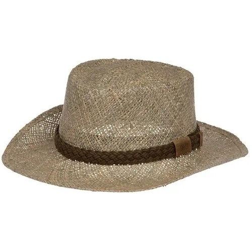 Шляпа ковбойская Bailey, солома, размер 61, зеленый