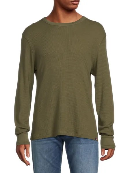 Свитер Legend Waffle Knit Pima из хлопковой смеси Faherty, цвет Spruce Olive