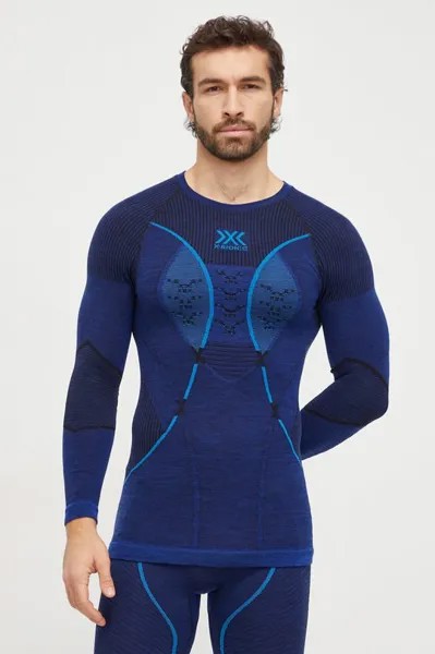 Функциональный лонгслив Merino 4.0 X-Bionic X-bionic, темно-синий