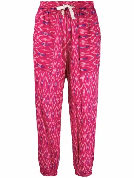 Isabel Marant Étoile Lagan abstract pattern-print cropped trousers