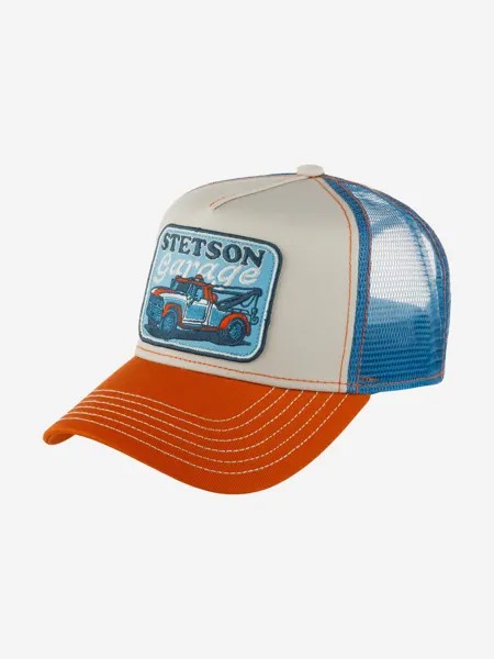 Бейсболка с сеточкой STETSON 7761161 TRUCKER CAP STETSON'S GARAGE (малиновый), Мультицвет