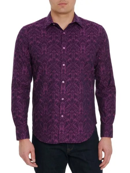 Спортивная рубашка Highland с пейсли Robert Graham, цвет Burgundy