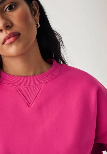 Спортивный свитер HEAVYWEIGHT BRUSHED LONGLINE CREW NECK Next, розовый