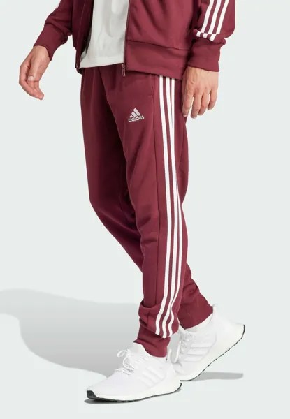 Спортивные брюки Essentials Tapered Cuffed 3-Stripes adidas Sportswear, цвет shadow red