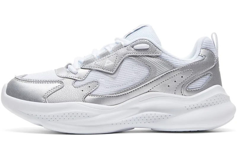 Кроссовки PEAK Lifestyle Shoes Women's Low-top Silver, серебряный