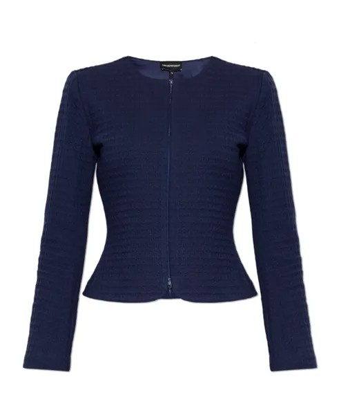 Хлопковая куртка Emporio Armani, синий