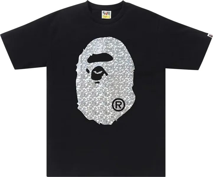 Футболка BAPE Aurora Big Ape Head Tee 'Black', черный