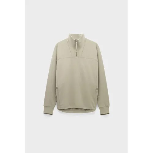 Толстовка C.P. Company metropolis series stretch fleece reverse zipped sweatshirt, размер 50, серый