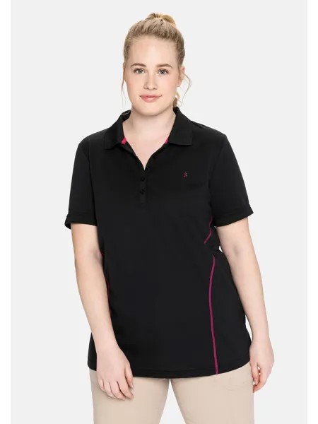 Футболка sheego Polo, черный