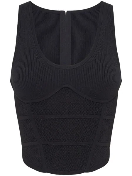 Топ в технике кроше Dion Lee, черный