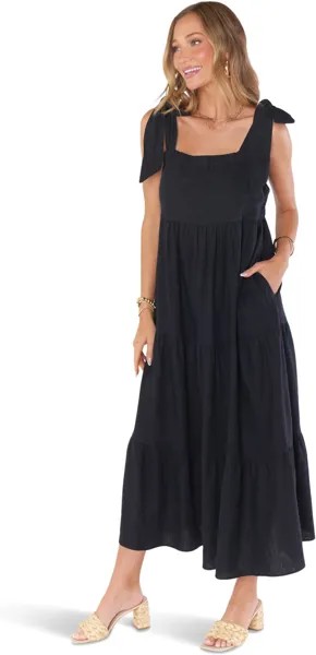 Платье макси Arabella Show Me Your Mumu, цвет Black Linen