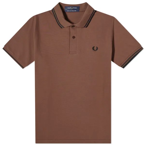 Поло Fred Perry Original Twin Tipped Polo, цвет Brick & Black