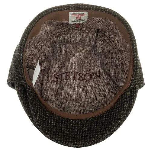 Кепка STETSON арт. 6290901 DRIVER CAP HARRIS TWEED (оливковый), размер 61