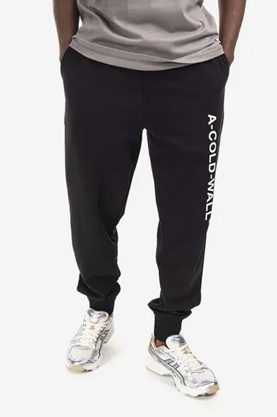 Essential Logo Sweatpants Хлопковые спортивные штаны A-Cold-Wall*, черный