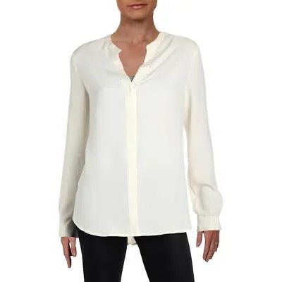 Женская блузка для работы Anne Klein цвета слоновой кости с v-образным вырезом, высокая и легкая одежда, топ 10 BHFO 5961