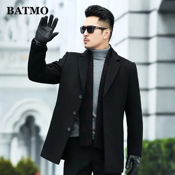 BATMO 2020 Новое поступление на осенне-зимний сезон шерстяной плащ для мужчин, мужская шерстяная Куртки, мужское шерстяное пальто, WKY-2183