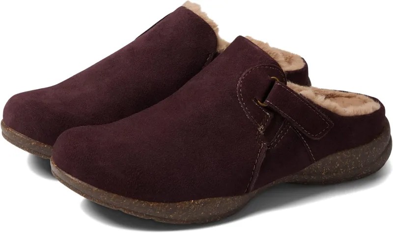 Сабо Roseville Clog Clarks, цвет Burgundy Suede